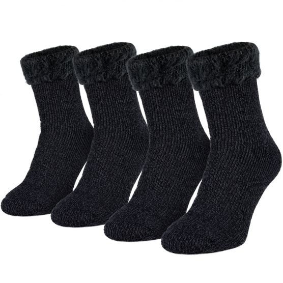 Black Snake Anthracite 2 Paar Dames Thermische Sokken