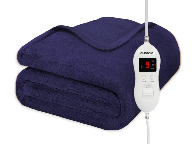 Auronic 1-Persoons elektrische deken - Blue