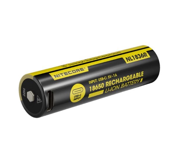Nitecore NL1836R Oplaadbare 18650 Li-Ion batterij - 3600mAh