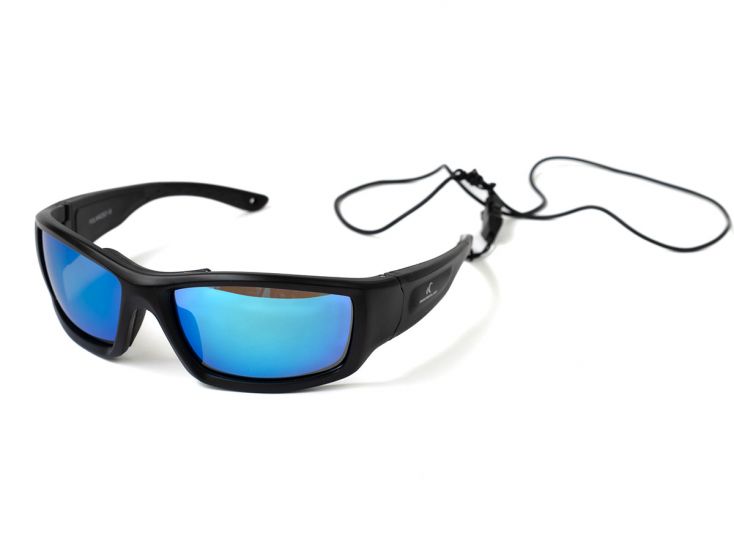 Watrflag zwart-blauwe drijvende zonnebril