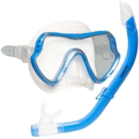 Atlantis Samana Pro Snorkelset - White/Blue