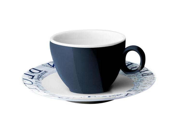 Brunner Blue ocean 10cl espresso kop met schotel