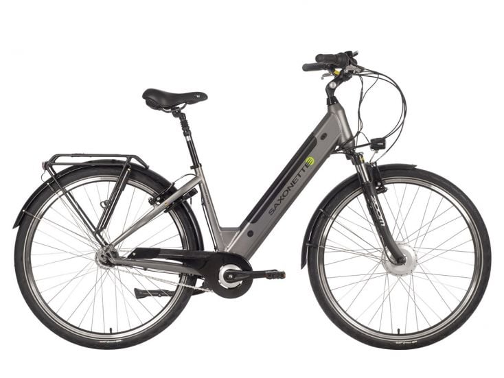Saxonette Comfort Plus 4.0 42cm Silver elektrische fiets
