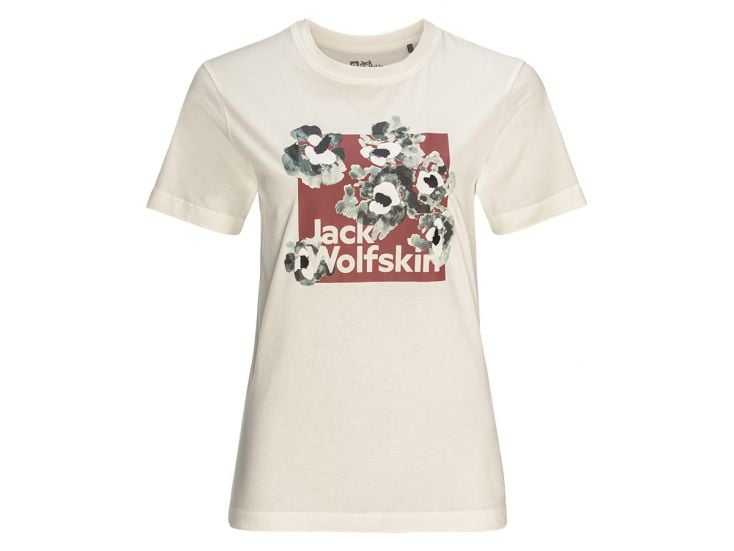 Jack Wolfskin Florell Box Egret dames T-shirt