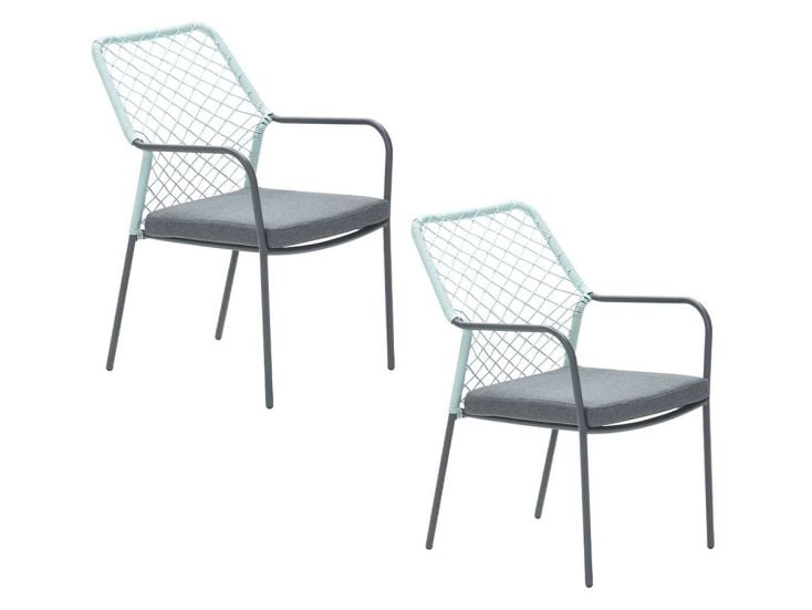 Garden Impressions Ross soft groene tuinstoel - 2 stuks