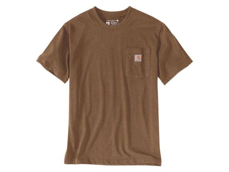 Carhartt TK3296 Oiled Walnut Heather heren T-shirt