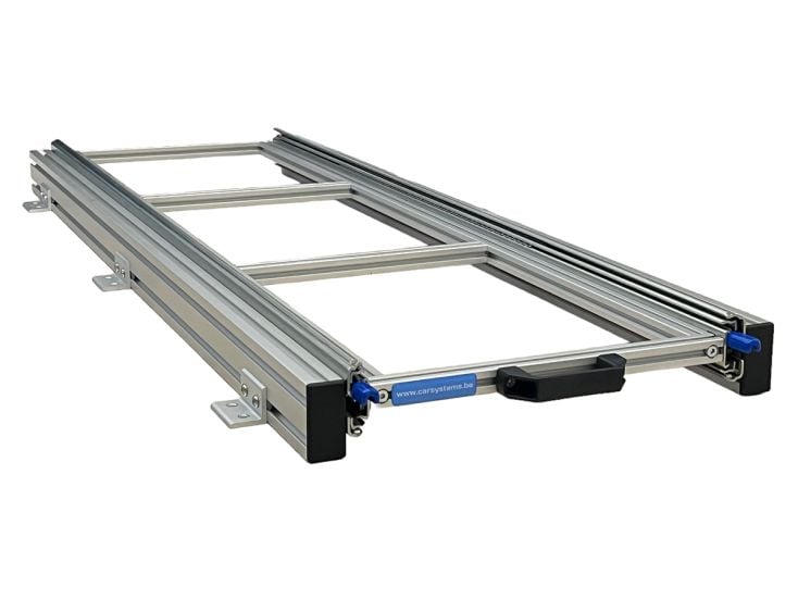 Aluminium 130 kg 120 x 30 cm camper schuifframe