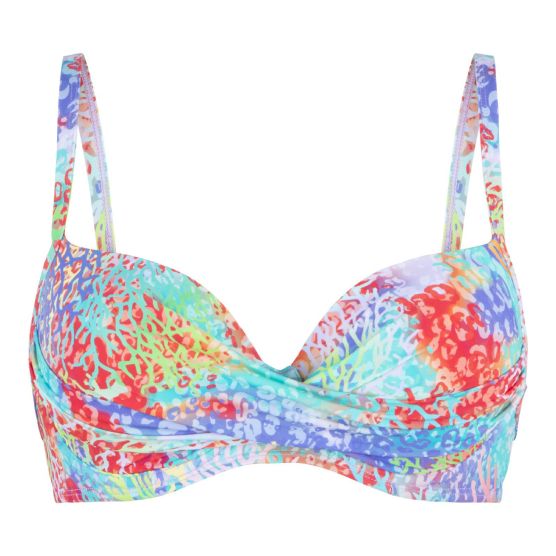 LingaDore 7207BT Coral Leopard Print Voorgevormde Bikini Top