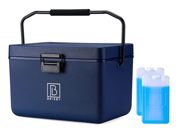 Brisby Frigobox 12 liter koelbox met koelelementen - blauw