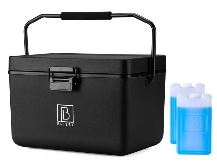 Brisby Frigobox 12 liter koelbox met koelelementen - Black