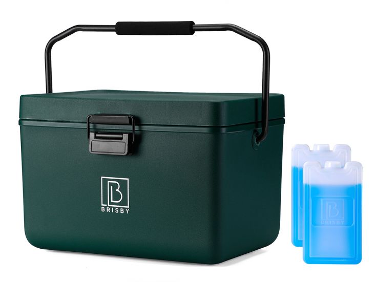 Brisby Frigobox 12 liter koelbox met koelelementen - Green