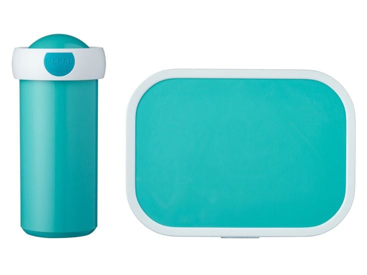 Mepal Campus schoolbeker en lunchbox -  turquoise