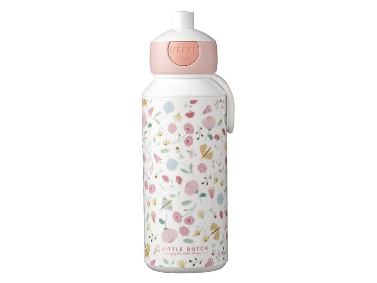 Mepal Campus 400 ml Pop-Up waterfles - Flowers & butterflies