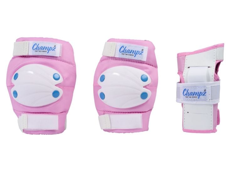 Champz Skate Bescherming Set voor Kinderen Roze/Blauw