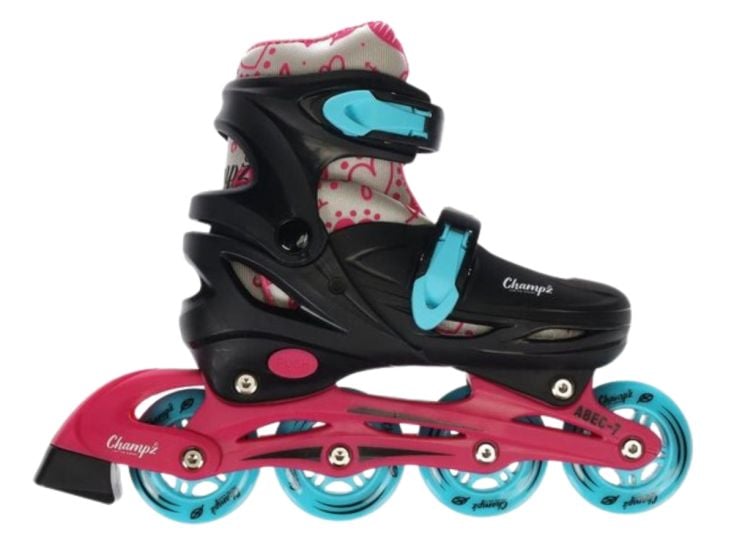 Champz Beginner Kinder Inline Skates Roze Hardboot ABEC7