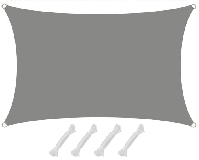 AMANKA 1x2m grijs Polyester waterdicht schaduwdoek