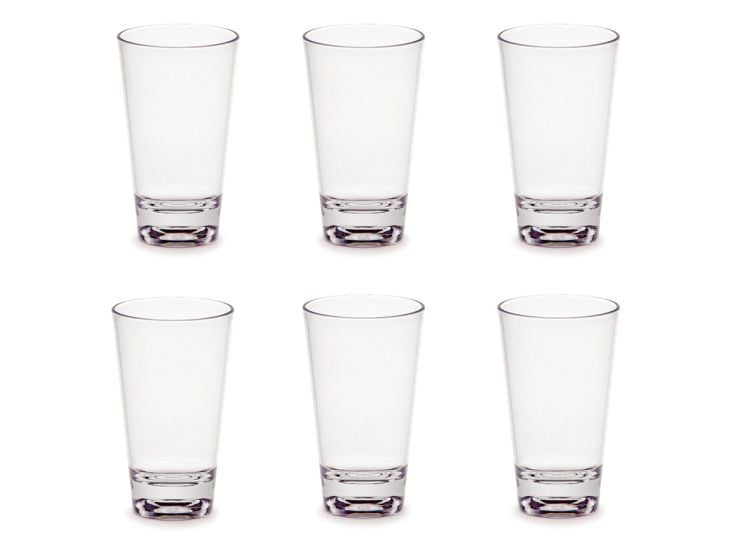 By Caryl 440 ml kunststof drinkglazen - 6 stuks