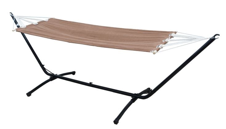 AMANKA 190 cm hangmat met frame - Braun