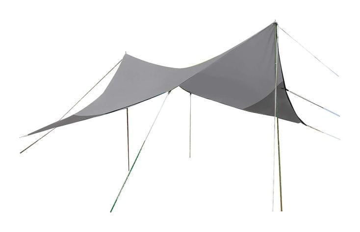 Bo-Camp Travel Ruit 300 x 300 cm 4-hoekige tarp