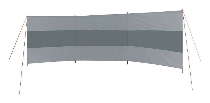 Bo-Camp Caira Plus 3-vaks windscherm