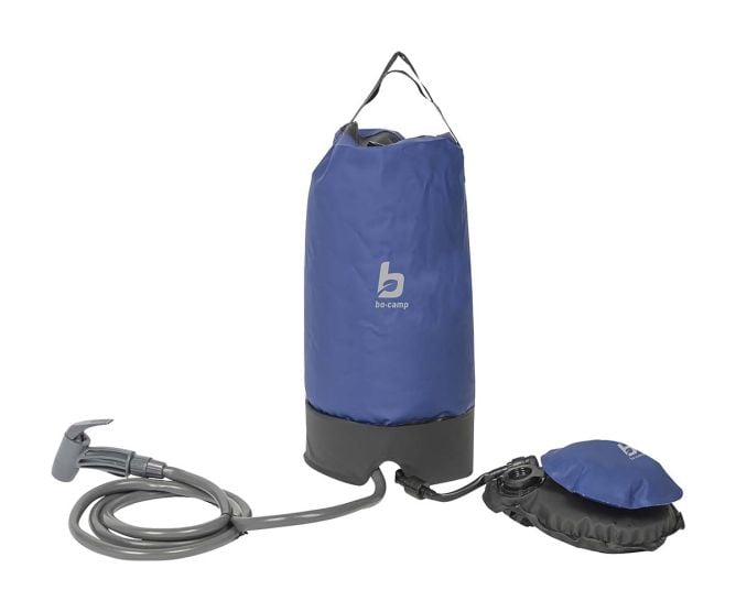 Bo-Camp 11 Liter solar campingdouche met pomp