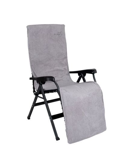 Bo-Camp maat L universele gepolsterde relaxstoelhoes - Grey