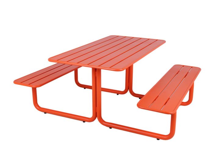 MaximaVida Max metalen picknicktafel - Orange