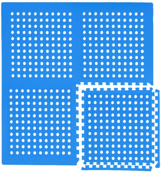 Eyepower 50x50cm set van 24 zwembad vloertegels - Blue