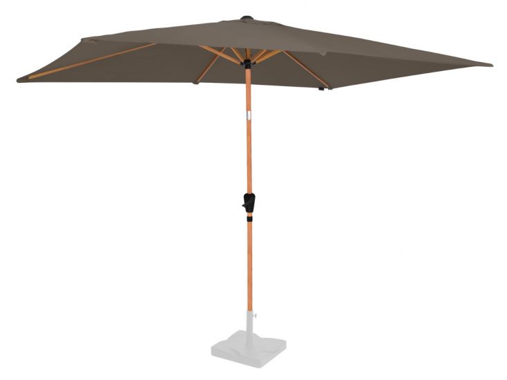 VONROC Premium Rapallo 200 x 300 cm parasol - Taupe