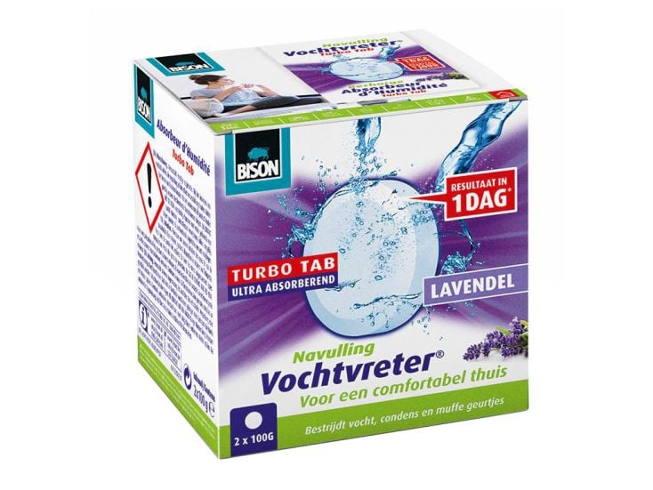Bison ambiance lavendel navulling vochtvreter - 2 x 100 gram