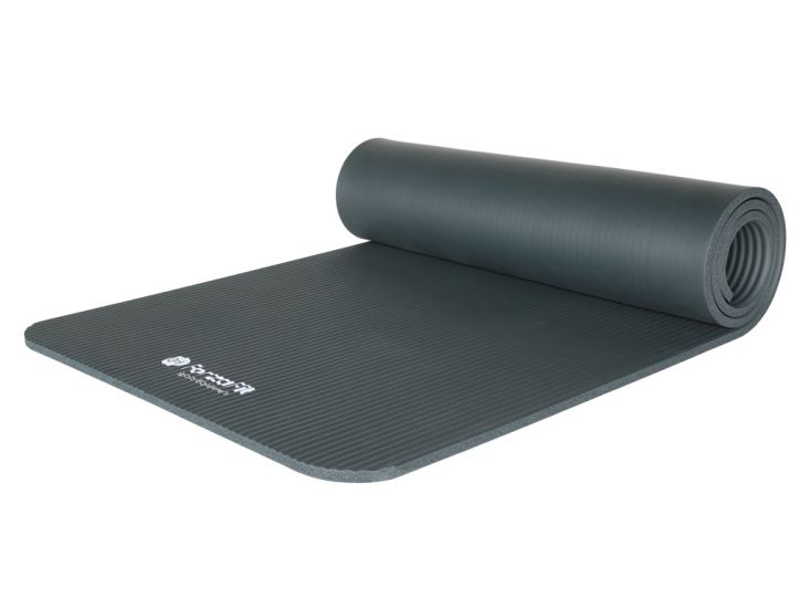 ForzaFit 12 mm fitness mat met draagriem - grey