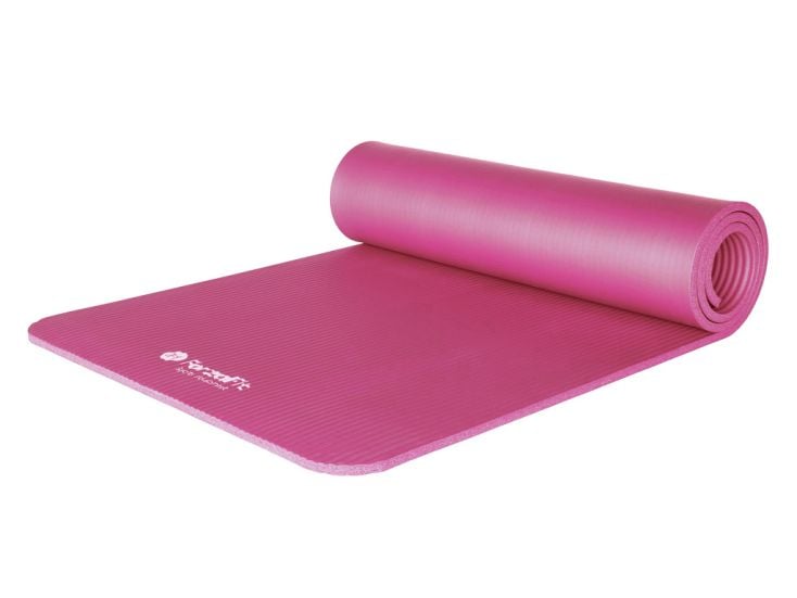 ForzaFit 12 mm yoga mat met draagriem - Pink