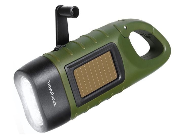 Travelhawk opwindbare zaklamp - Green