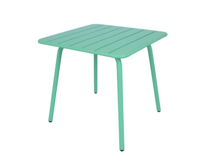 MaximaVida Max 80 cm metalen vierkante tuintafel - Blue