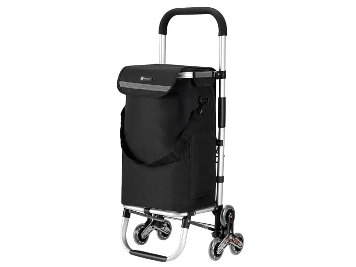 Packaway 40 liter boodschappentrolley met 6 wielen - Black