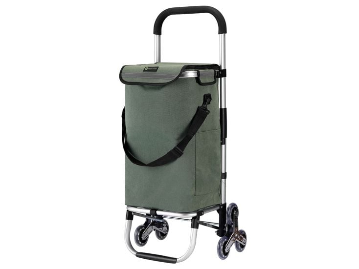 Packaway 40 liter boodschappentrolley met 6 wielen - Green