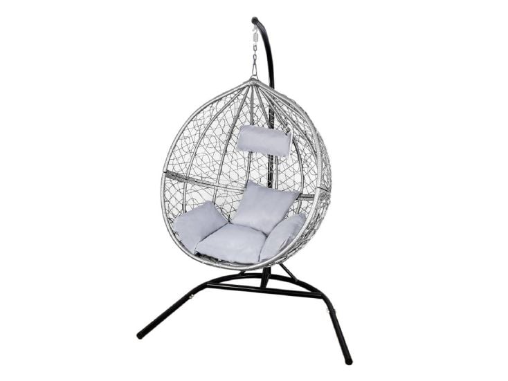 Hangstoel Egg chair - Grijs - Max: 150 kg