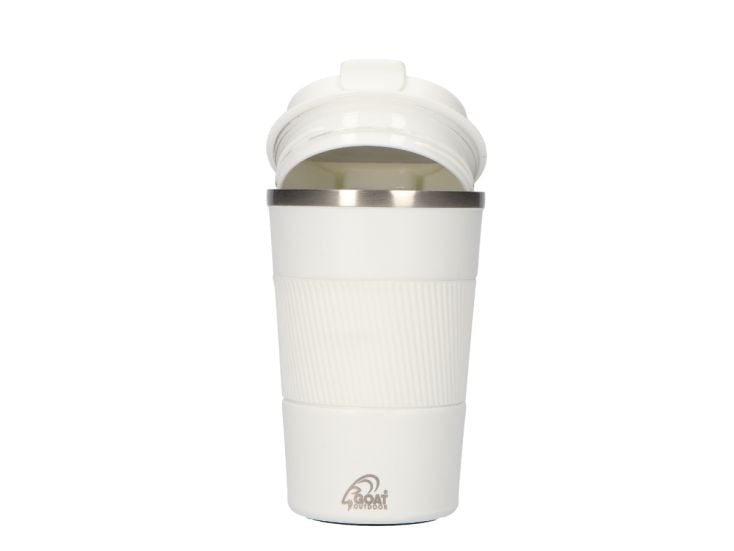 GOAT Outdoor 380 ml RVS Koffiebeker to go - Wit
