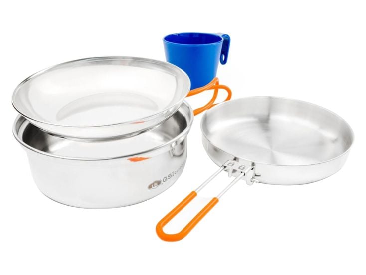 GSI Glacier Stainless 1-persoons RVS pannenset