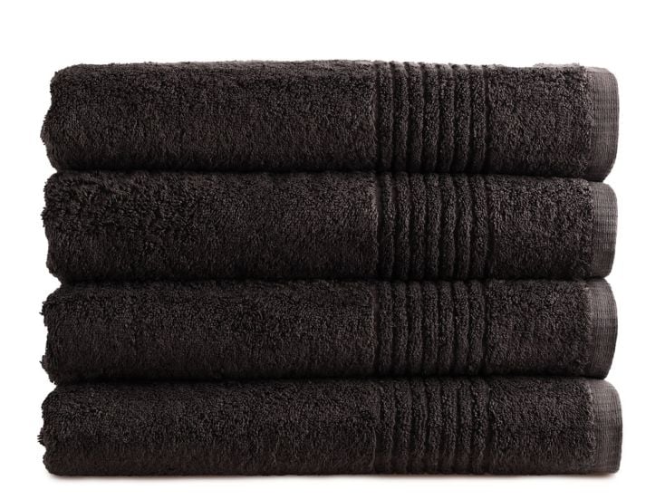 PHLOX Supreme 70 x 140 cm set van 4 handdoeken - zwart