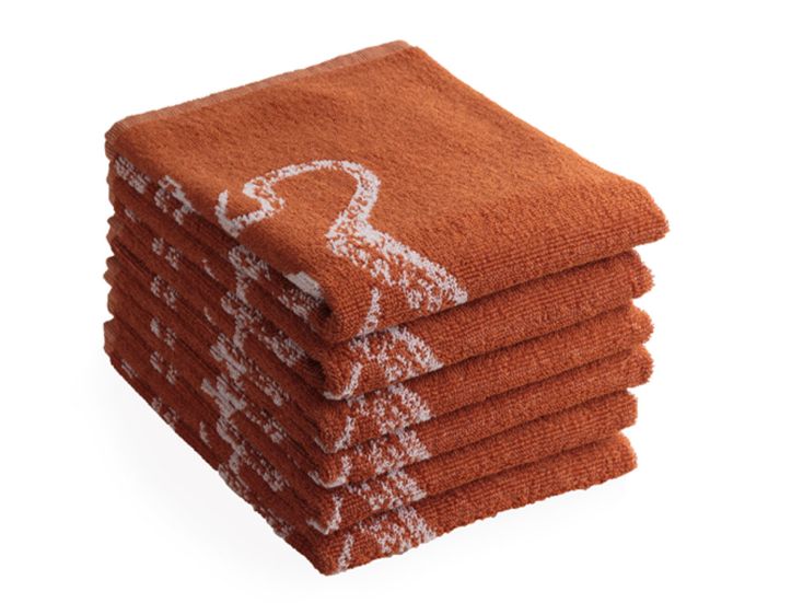 DoubleDry Oceaan 50 x 50 cm set van 6 keukendoeken - rood