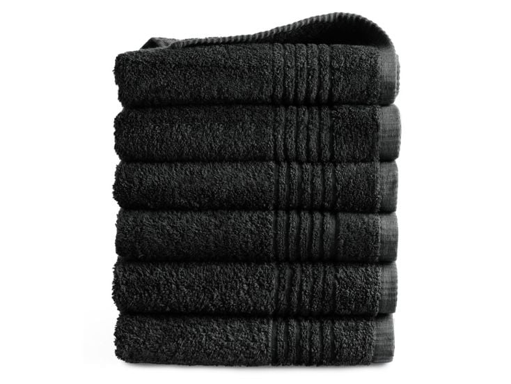 PHLOX Supreme 50 x 100 cm set van 6 handdoek - zwart