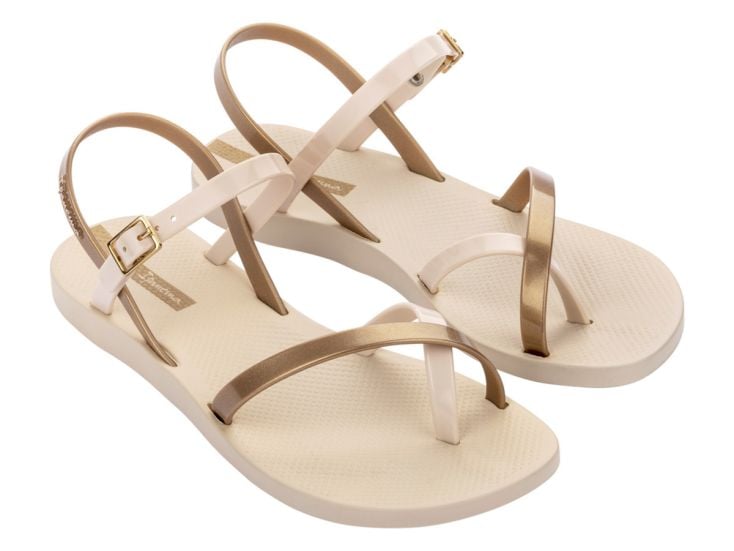 Ipanema Fashion Sandal dames slippers - Beige/Gold
