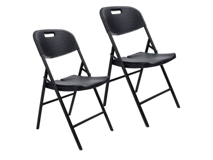 Skandika Masi set van 2 klapstoelen - Black