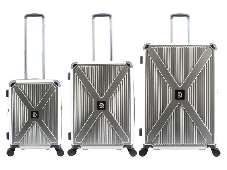 Discovery Crossroad 55/66/76.5 cm Reiskofferset - Silver