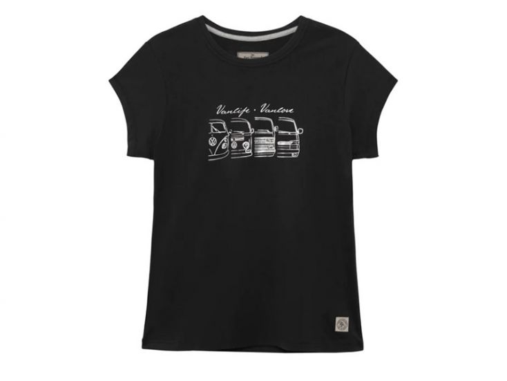 Van One We Are Family Black dames T-shirt