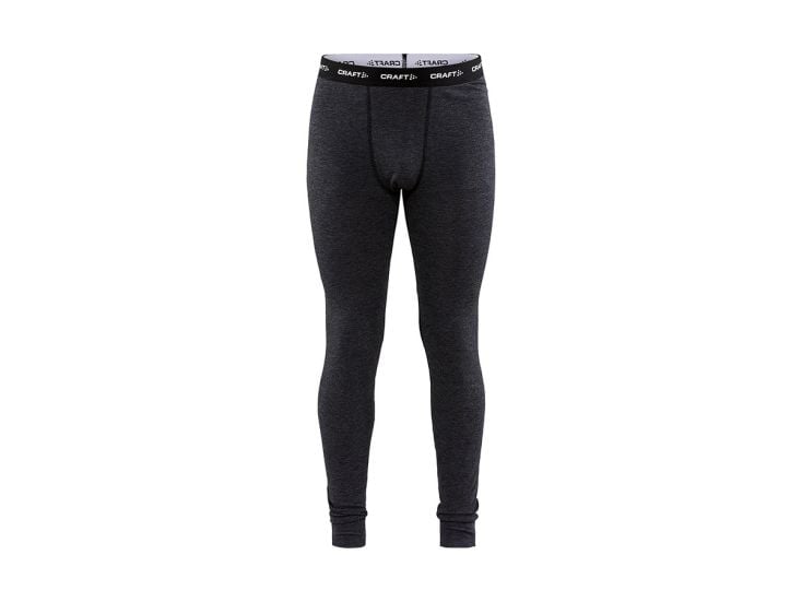Craft Core heren wollen merino broek - Black Melange