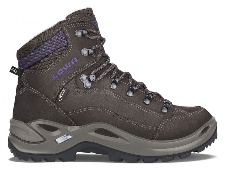 Lowa Renegade GTX Mid Slate/Blackberry dames wandelschoenen