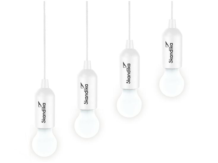 Skandika Narvik LED set van 4 hanglampen - White