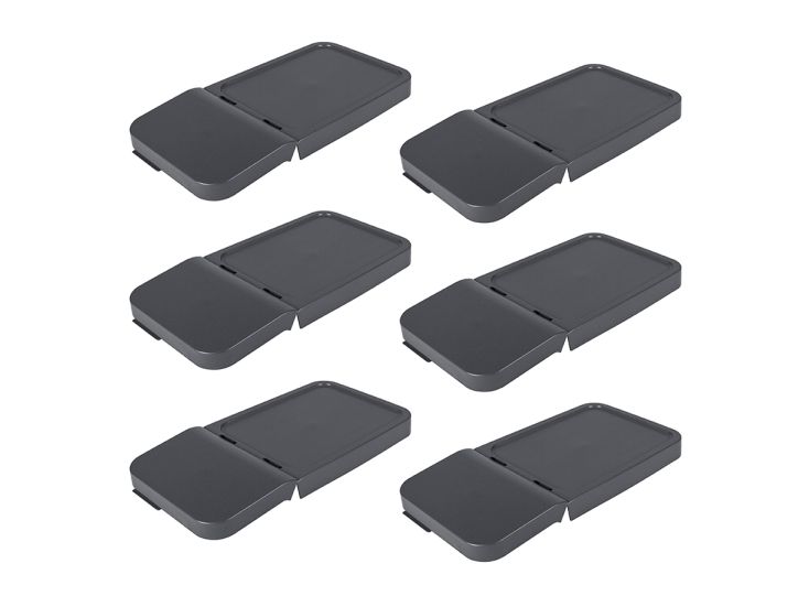 Sunware Sigma home 30L sorteerunit Anthracite deksel - Set van 6